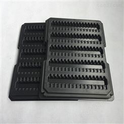 东莞迪泰 真空吸塑加工大型厂家 厚板吸塑制品定制 黑色分隔塑料托盘