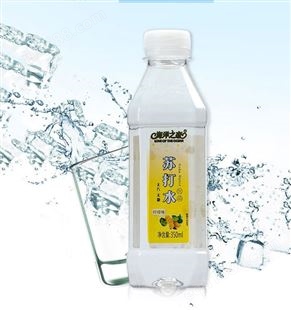 苏打水饮品柠檬味350ml无汽无糖果味饮料商超渠道