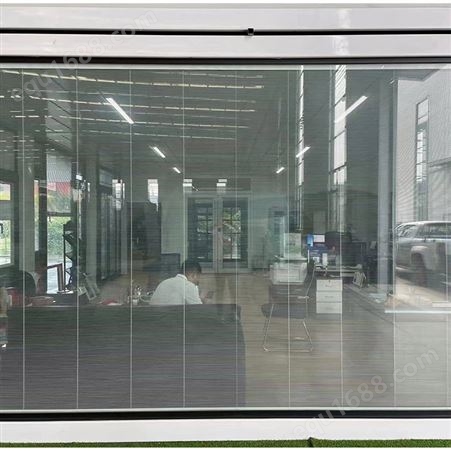 办公室玻璃隔断墙 百叶型 钢化玻璃电动款 金玉良 支持定制