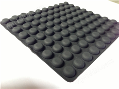 透明半球形PU防撞玻璃硅胶粒 硅胶脚垫自粘黑色圆柱形防滑橡胶垫