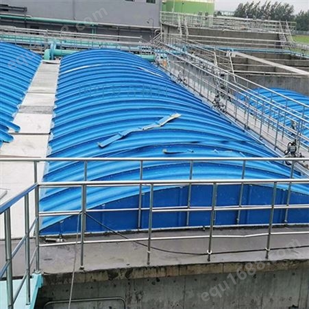 玻璃钢污水池盖板 污水厂蓄水池集气罩 拱形 化工池加盖