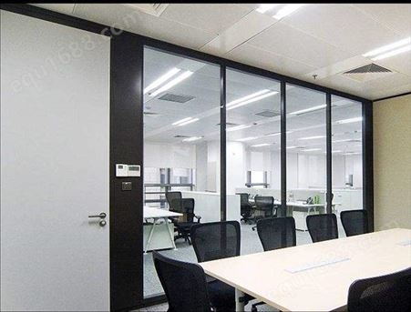 锦良装饰 单层玻璃隔断安装加工组装维修 百叶窗办公室安全防护