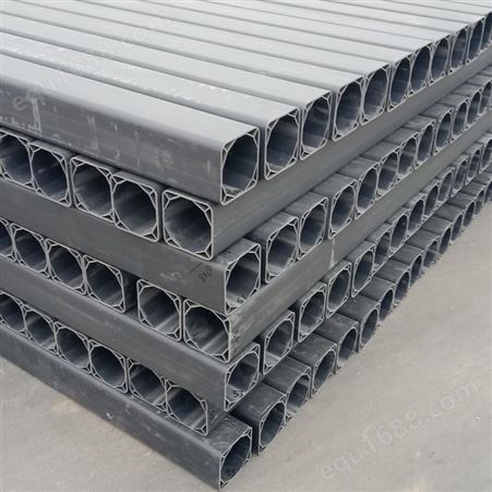 华创电力 生产BFF110-100塑合金管 四孔塑合金格栅管 PVC方形管