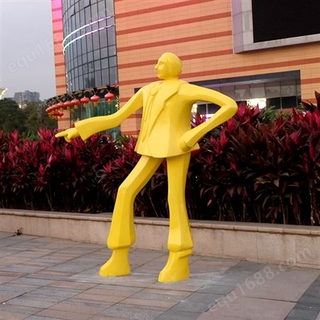 玻璃钢雕塑定制 户外商业街人物雕像装饰 广场公园景观雕像