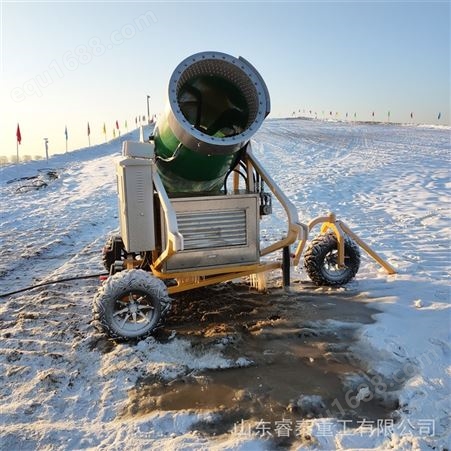 出售大型场地降雪机 炮筒式人工智能飘雪设备 户外游乐城造雪车