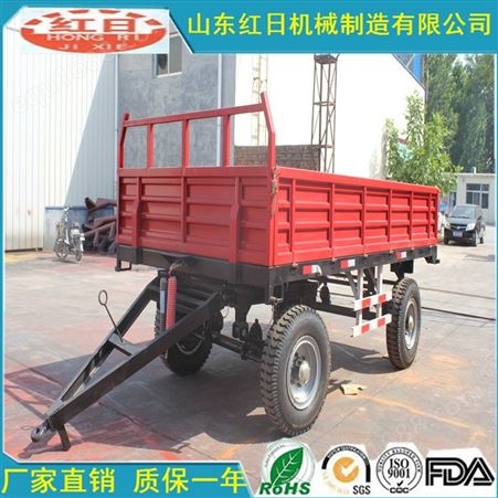 四轮农用拖车 7CX-5 5吨双轴半挂车斗 红日机械 拉棉花玉米大豆