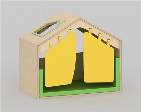 柳州幼儿园木质书包柜玩具柜鞋架 大风车配套家具可定做