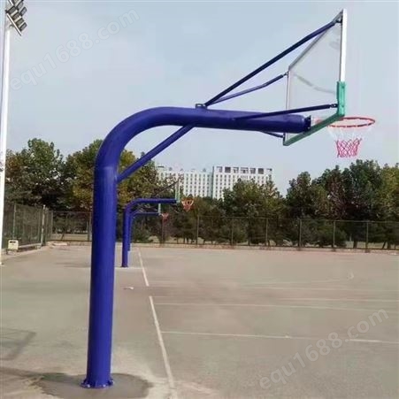 户外直埋圆管篮球架学校体育用品小区广场健身器材体育场器材