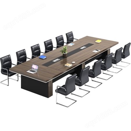 苏州会议桌简约现代钢木培训桌办公桌椅组合板式员工洽谈桌