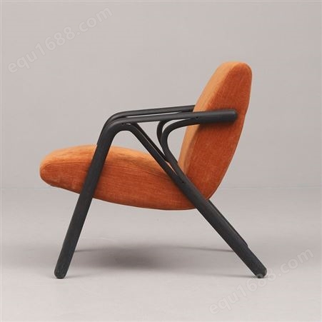 天一美家意式单人沙发椅客厅简约现代家用布艺休闲椅小户型