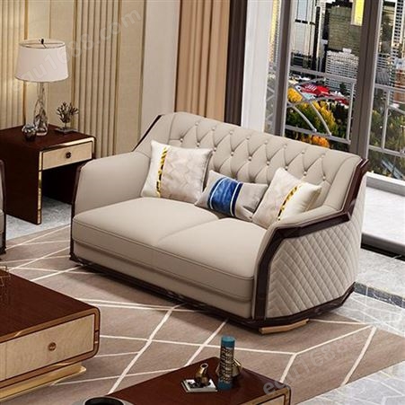天一美家意式轻奢品牌1+2+3组合整套沙发客厅家具定制