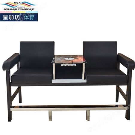 星加坊台球厅观球椅桌球馆专用沙发中式球桌皮革休息椅两套GQY01