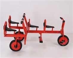 四人协力车 幼儿园2-8岁幼教玩具车 儿童多人骑行户外三轮车
