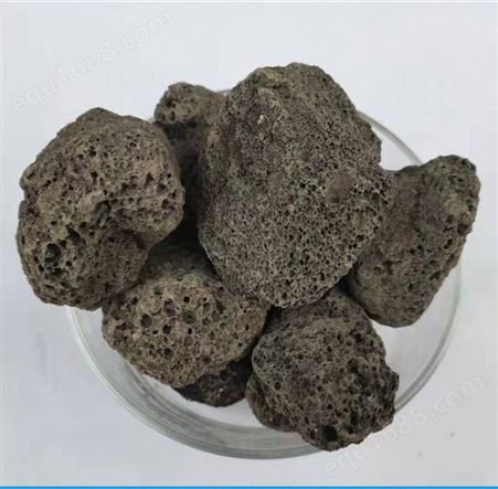 火山石颗粒多肉铺面拌土 栽培基质用火山岩1-3mm