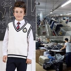 杭州 高中小学生校服定制定做 校服毛衣羊毛衫 可印校徽 永利牌 厂家直供