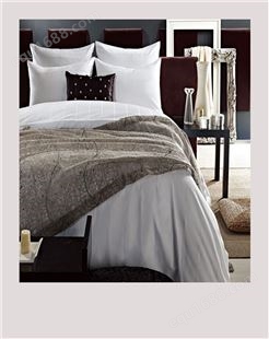 日式水洗棉四件套 洁馨纺织 纯棉贡缎床单民宿宾馆用 加水洗标