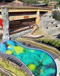 新型设计梵高星空民宿露天游泳池钢结构拼装泳池设备厂家整套输出