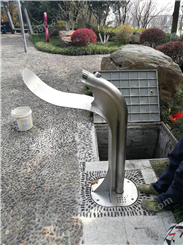 景观区户外饮水设备 室外喷水直饮 游客饮用 不锈钢材质