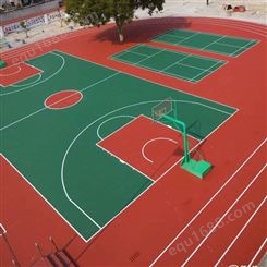 广西柳州篮球场地胶厂家排名丙烯酸硅PU球场防水可定制