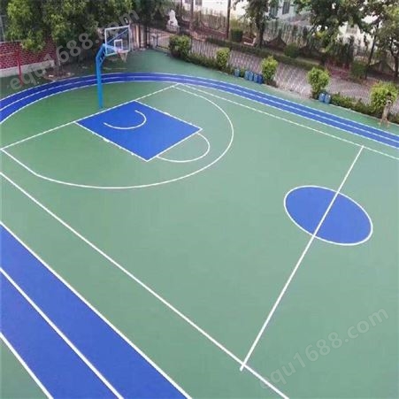 柳州城中硅pu塑胶篮球场 塑胶颗粒跑道篮球场地