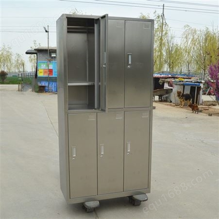 兰剑工厂定做带轮柜车 不锈钢碗柜可移动304不锈钢储物柜