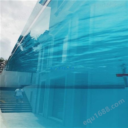 谷翼 亚克力无边际泳池 健身房透明游泳池工程 游泳馆泳池挡板